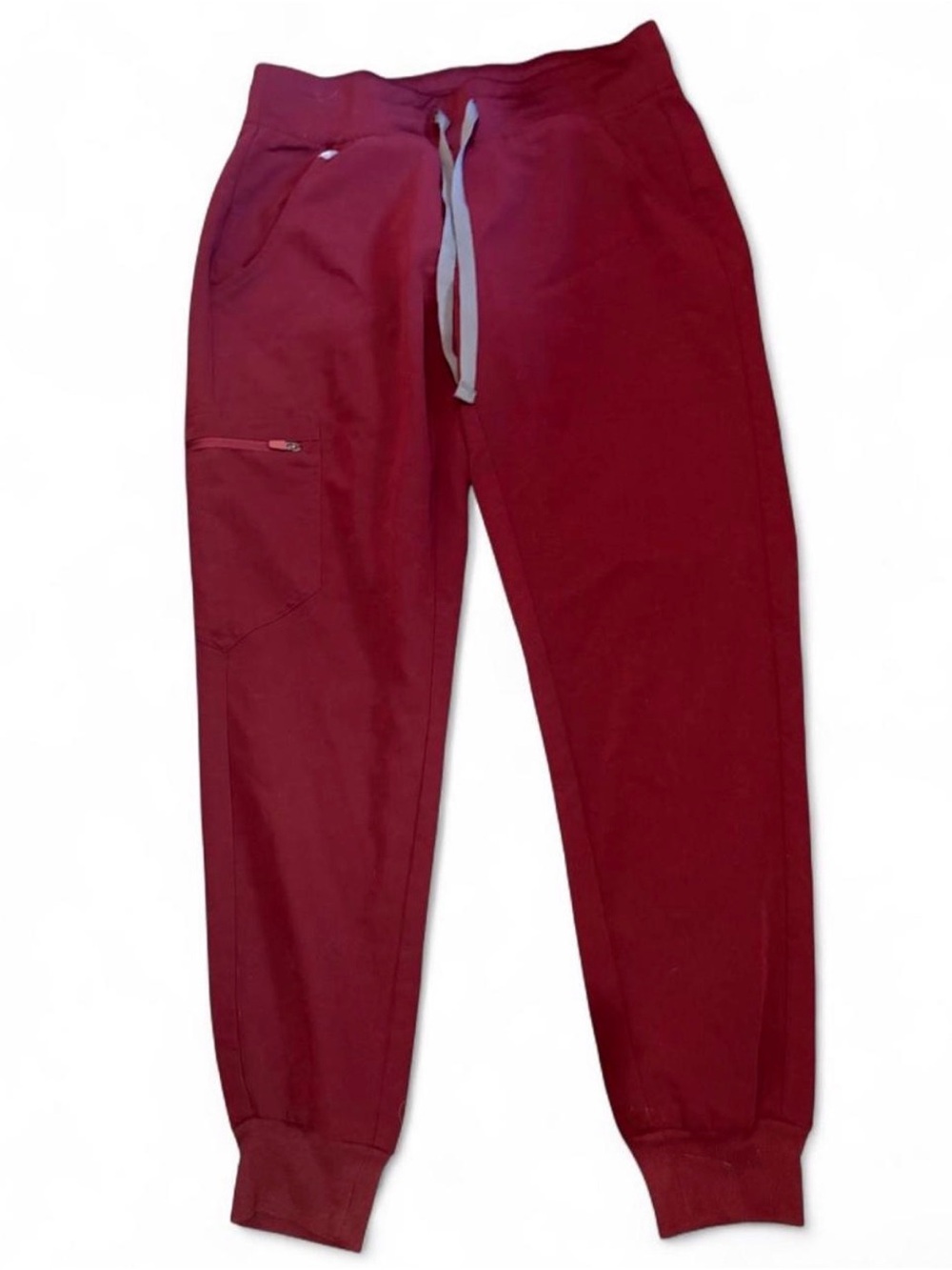 FIGS Casual Jogger Pants in Burgundy Scrubs